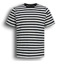 BLACK STRIPPED TEE