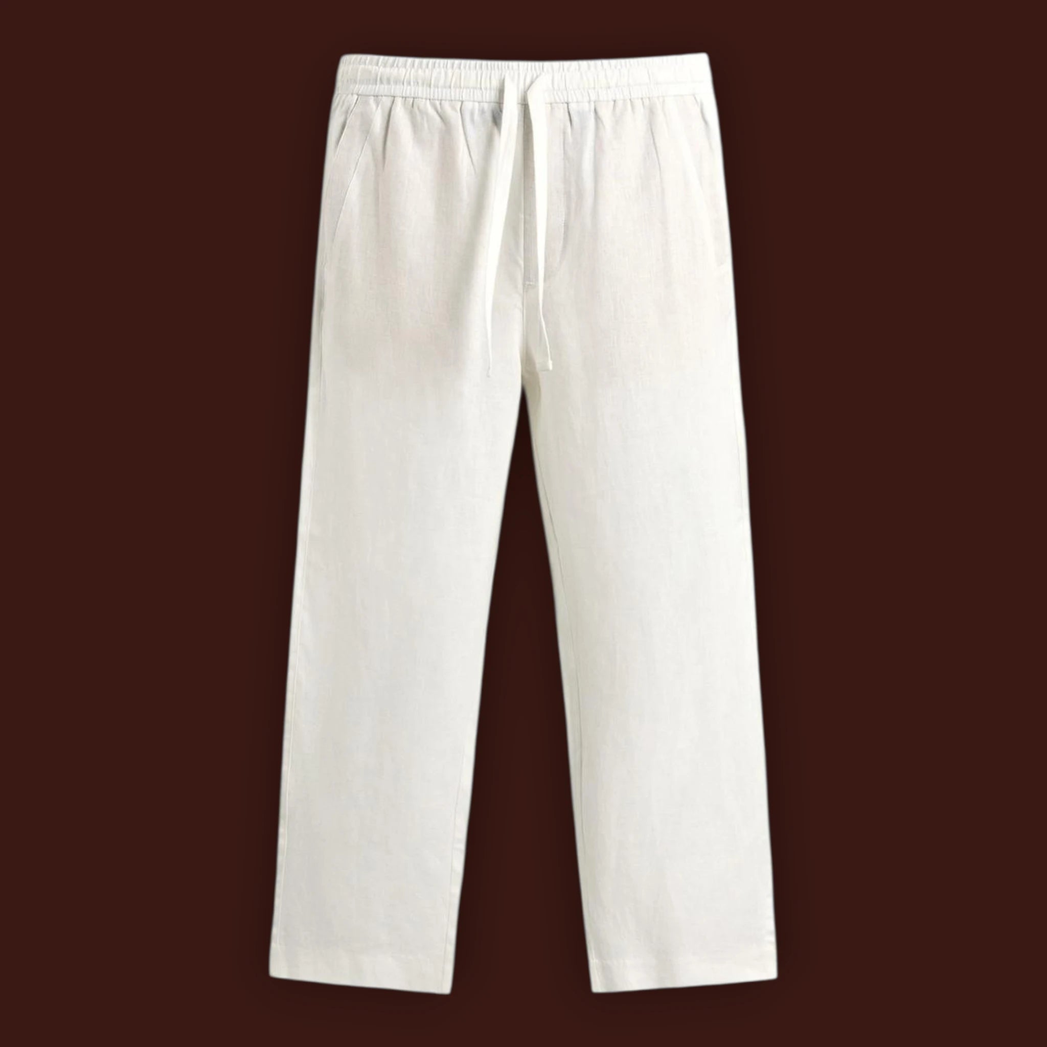RELAXED FIT LINEN PANTS