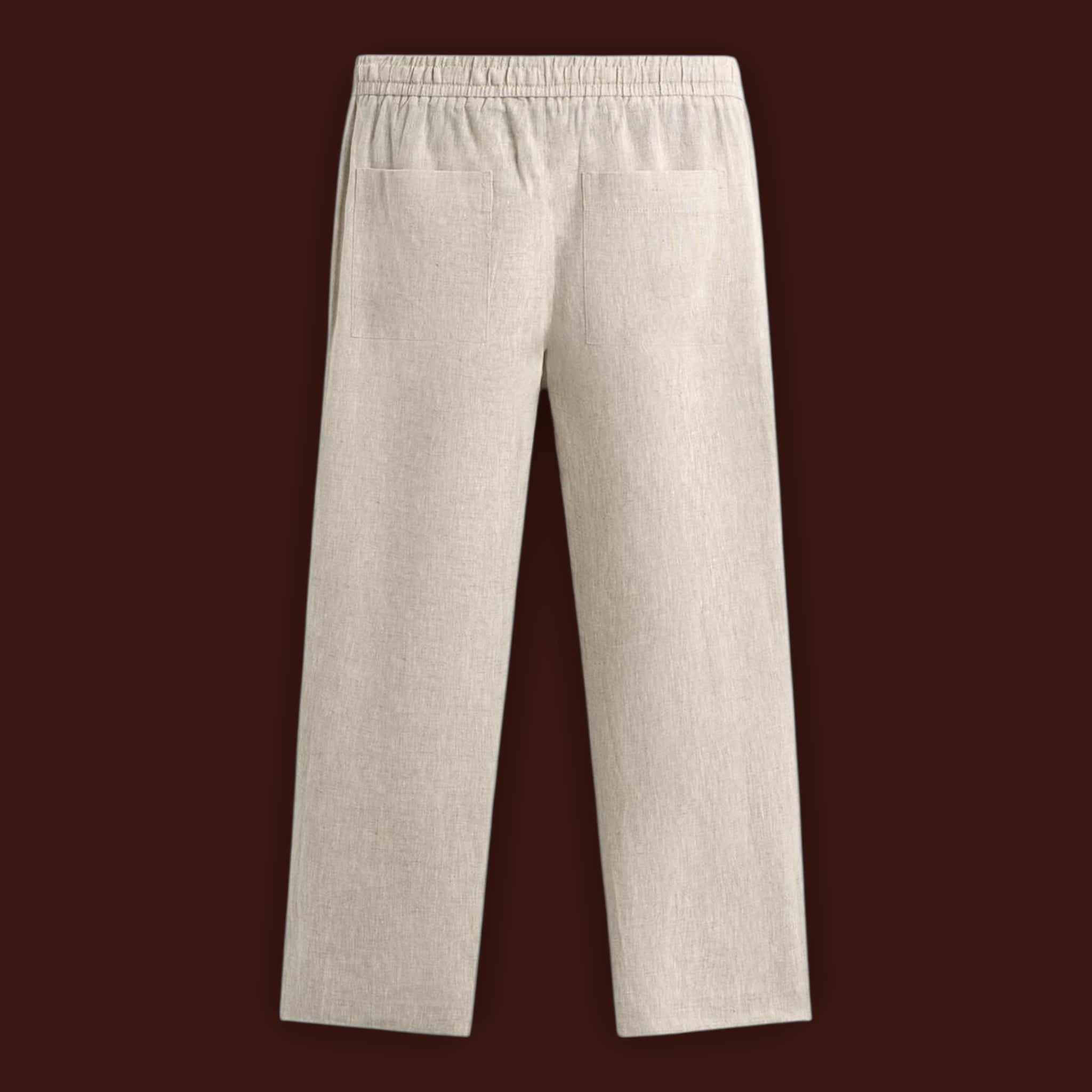 RELAXED FIT LINEN PANTS