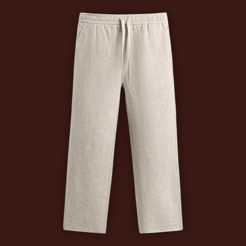 RELAXED FIT LINEN PANTS