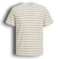 BEIGE STRIPPED TEE