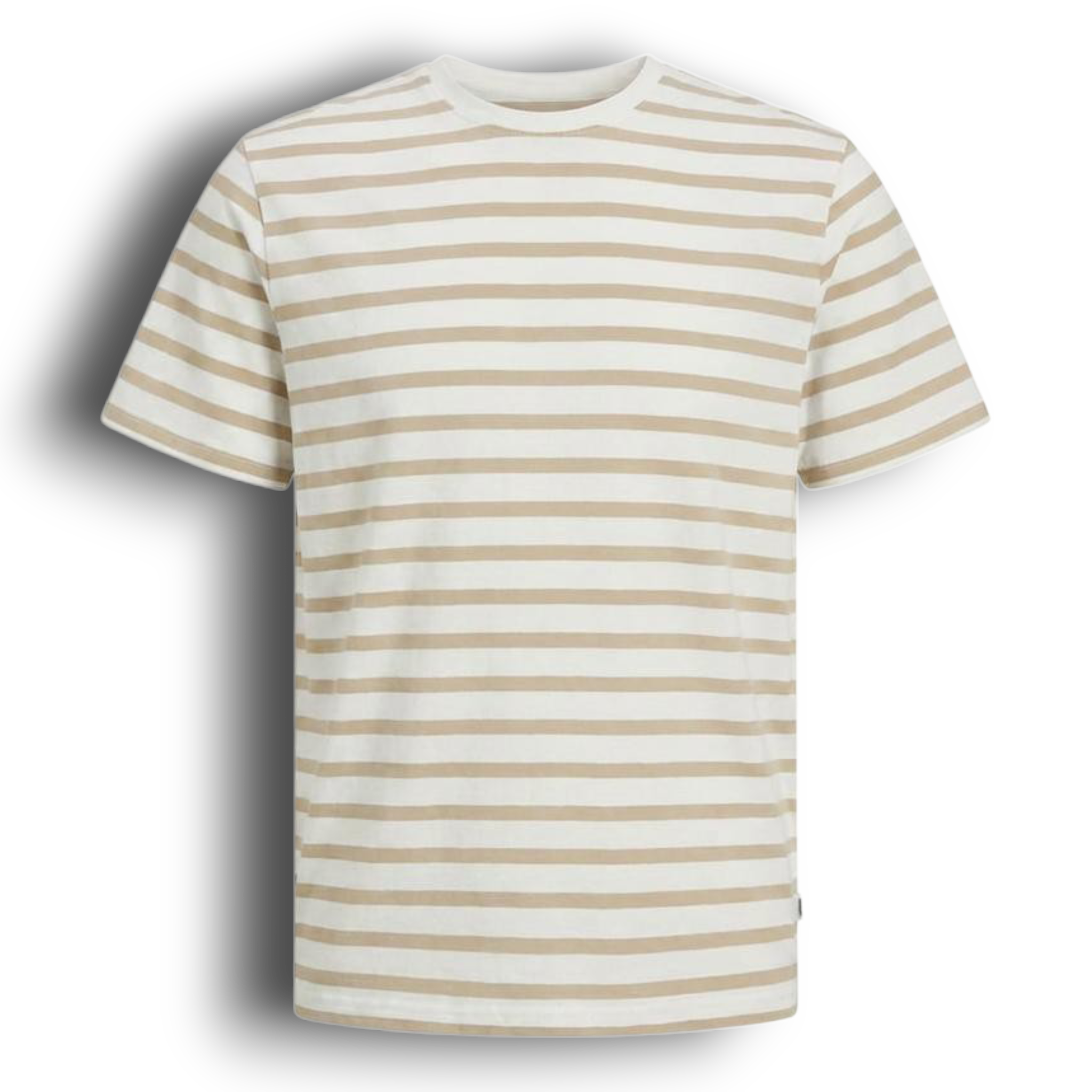 BEIGE STRIPPED TEE